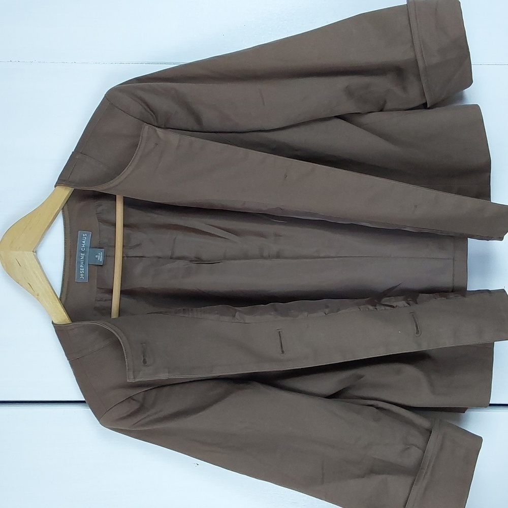 Josephine Chaus |Chocolate Brown Blazer /Jacket Neutral Careerwear Sz.10